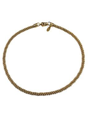Aurafin Italy 18K Yellow Gold Bolero Rope Chain Necklace 17" #24894